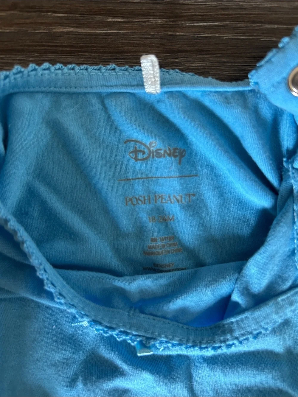 Posh Peanut Light Blue & Blue Cinderella Toddler Dress